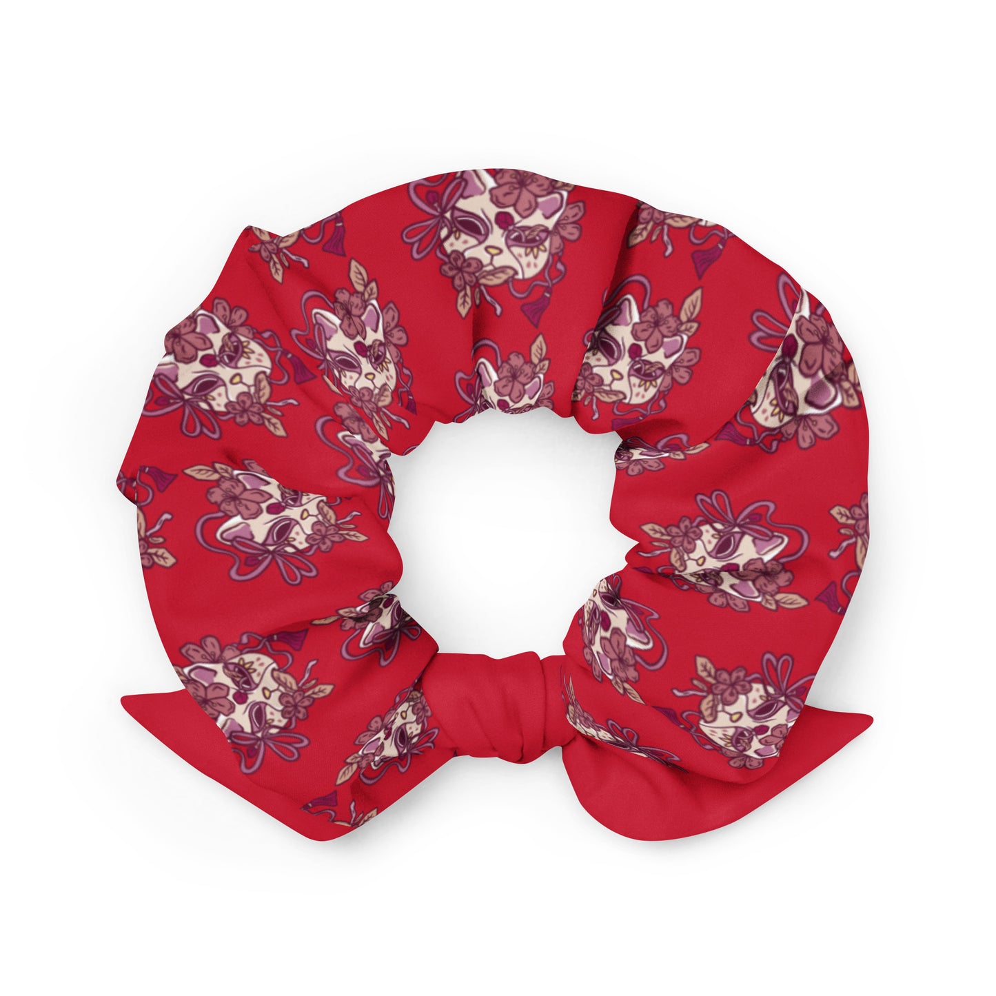 Masquerade Mask Recycled Scrunchie