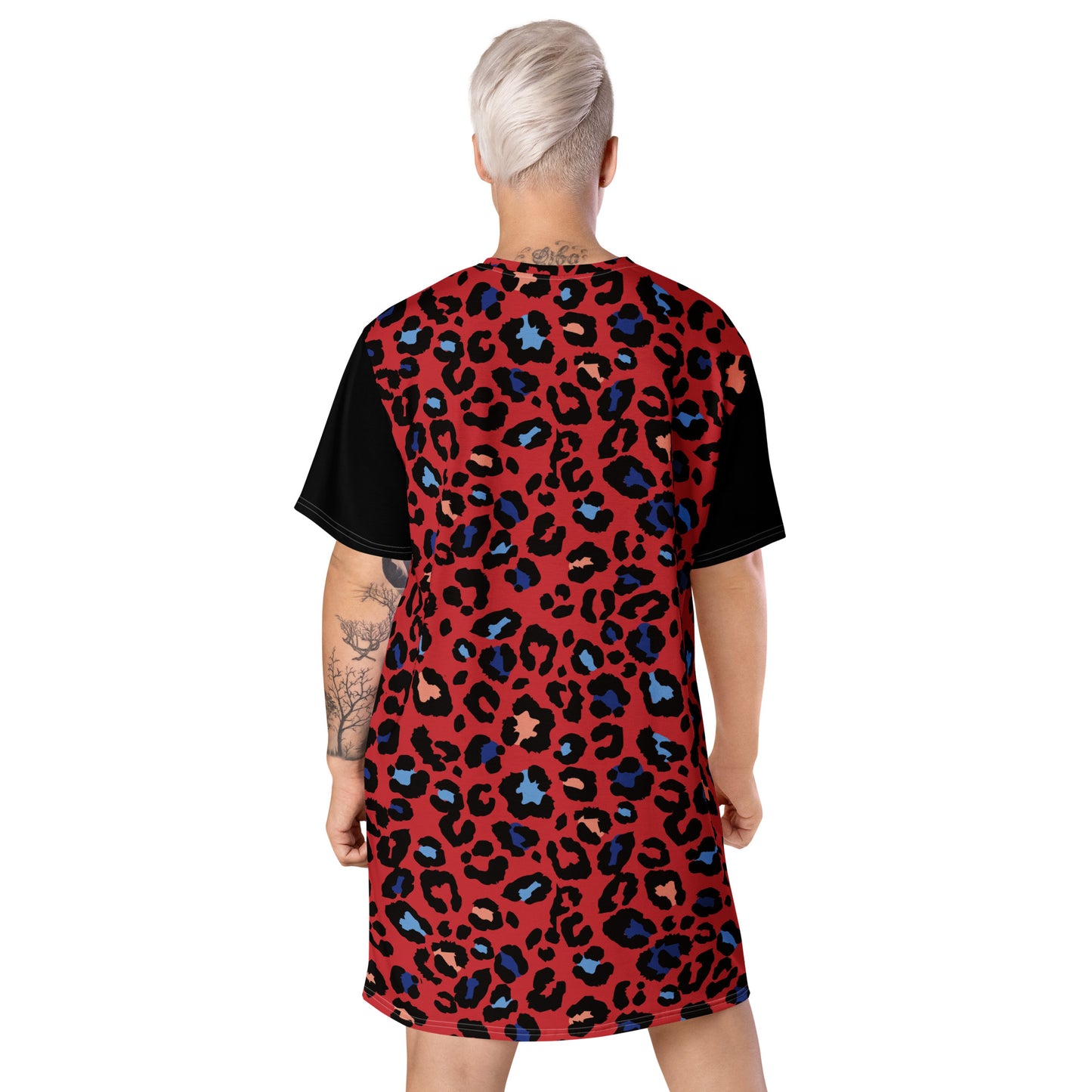 Leopard Luster T-shirt Dress