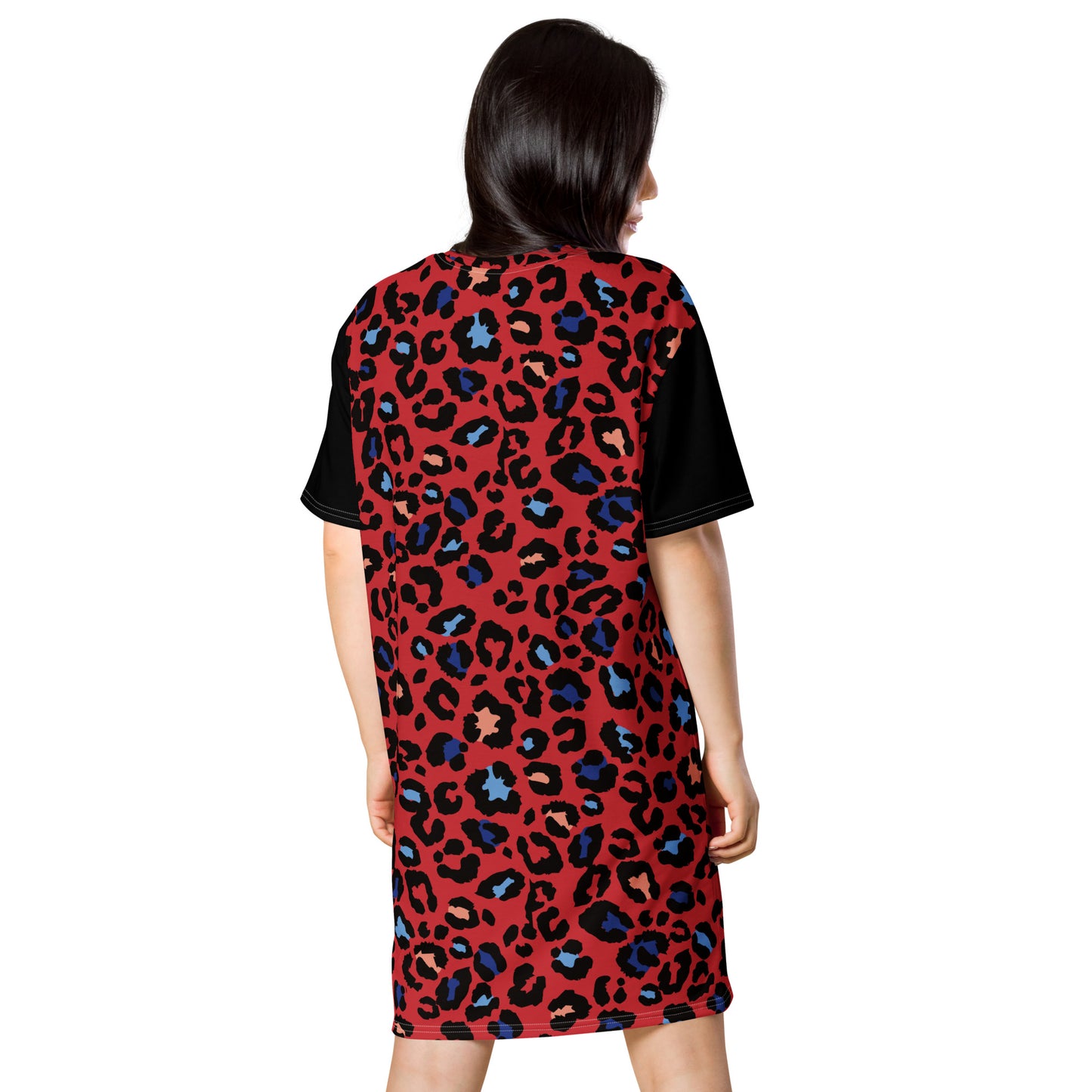 Leopard Luster T-shirt Dress