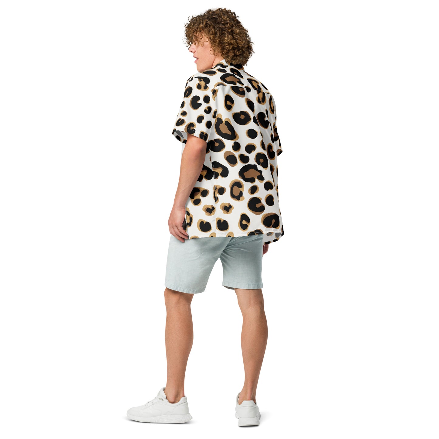 Leopard Print Pro Button Shirt