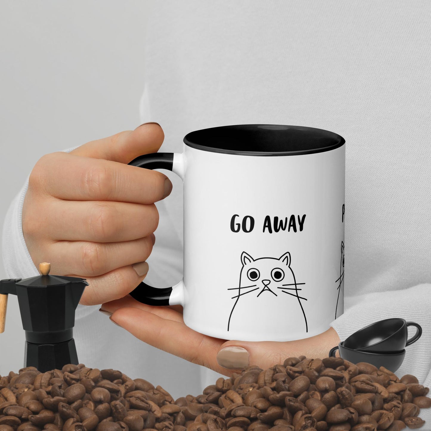 Not Today, Go Away Mug with Colour