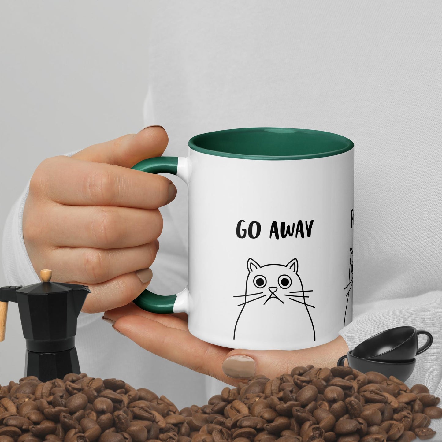 Not Today, Go Away Mug with Colour