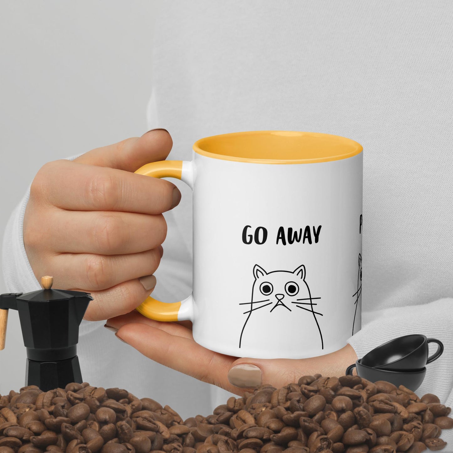 Not Today, Go Away Mug with Colour