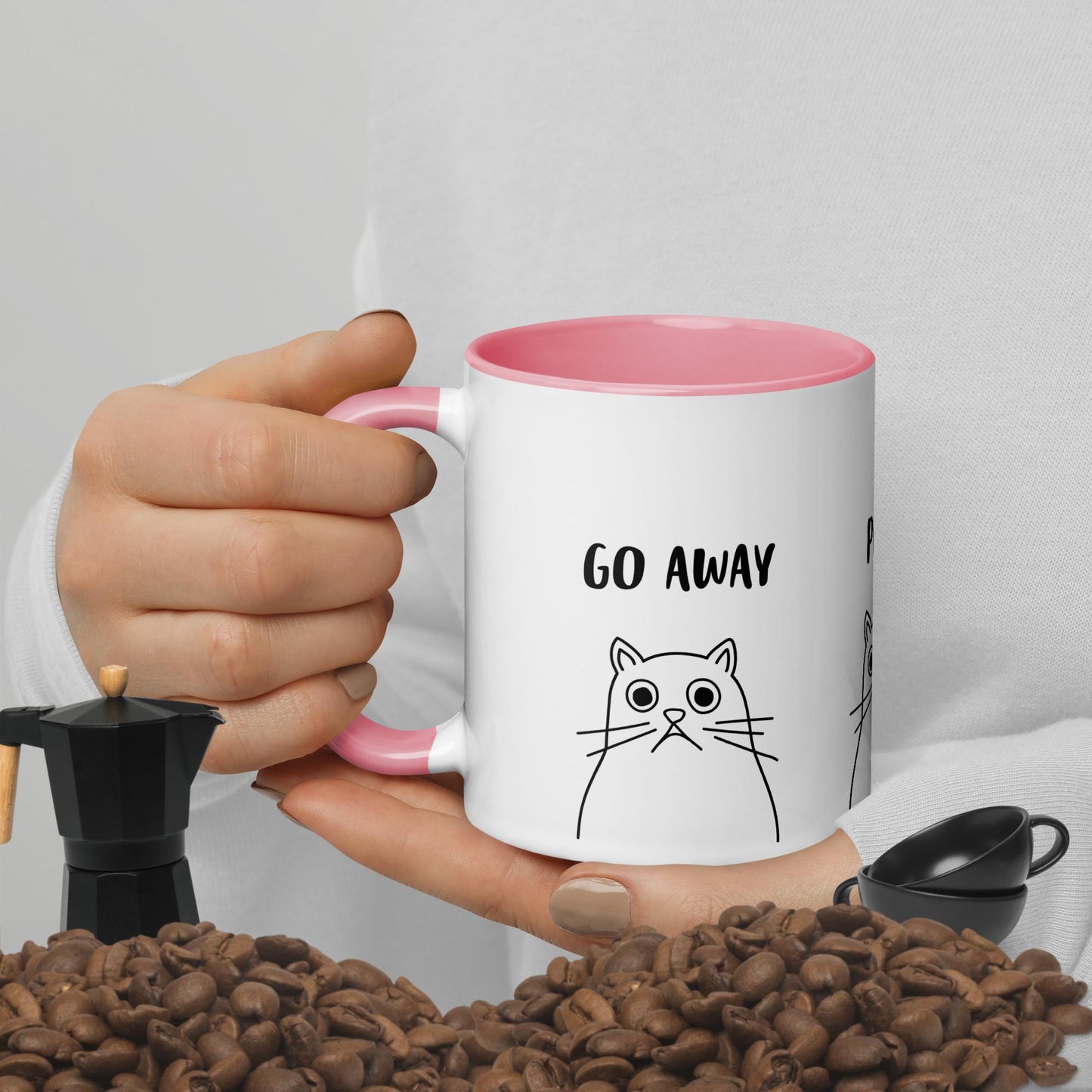 Not Today, Go Away Mug with Colour